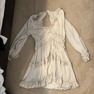 Amazon Women's Long Sleeve Dress - Cream